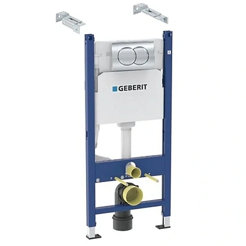Инсталляция для унитаза Geberit Duofix кнопка хром - фото 1