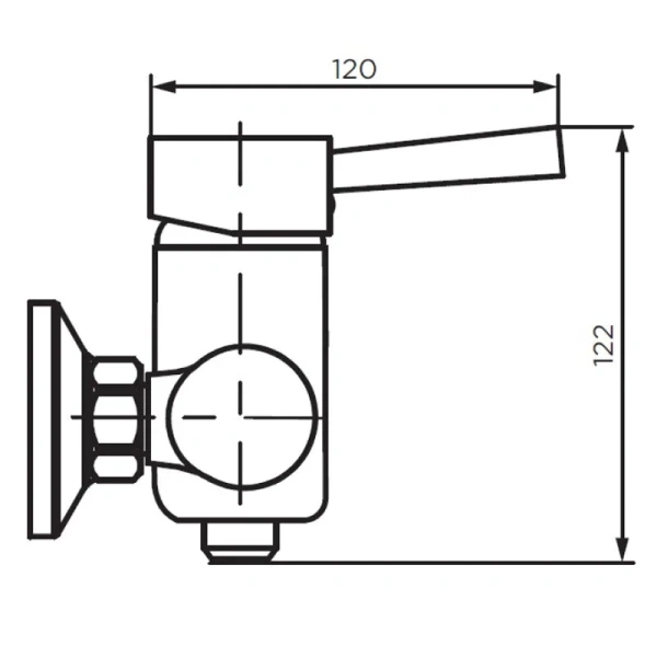 Смеситель для душа Dorff Logic New из нержавеющей стали D3020000SS (детальная фотография), для душа