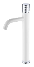 Смеситель для раковины Boheme Stick white diamond chrome