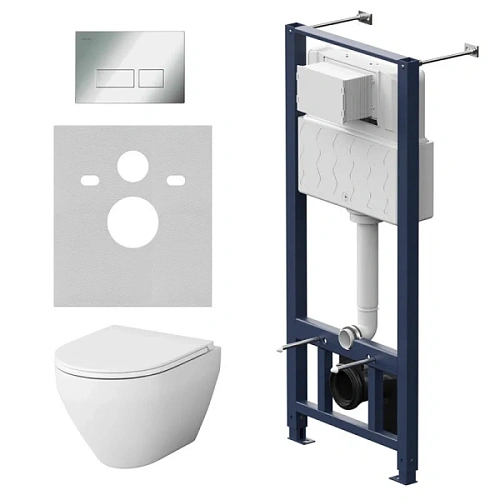 Унитаз с инсталляцией Am.Pm Spirit V2.0 белый - фото 2