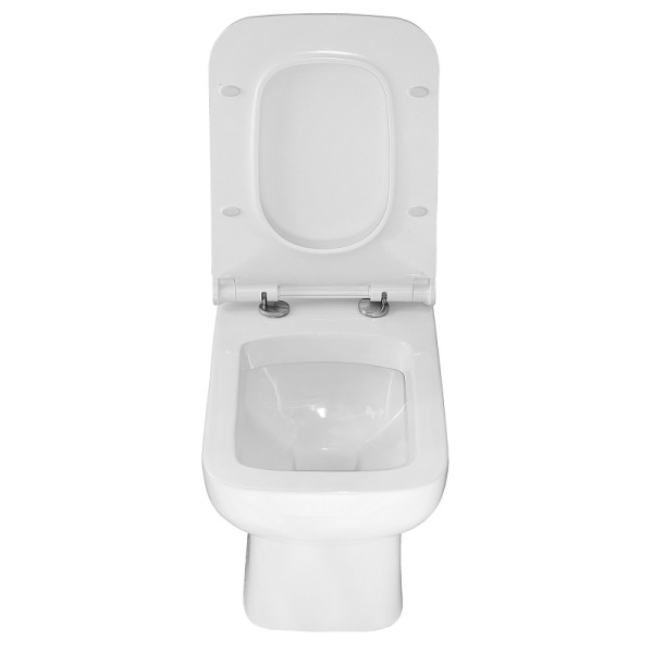 Унитаз моноблок Azario Zeno ободковый AZ-1169 (детальная фотография), белые