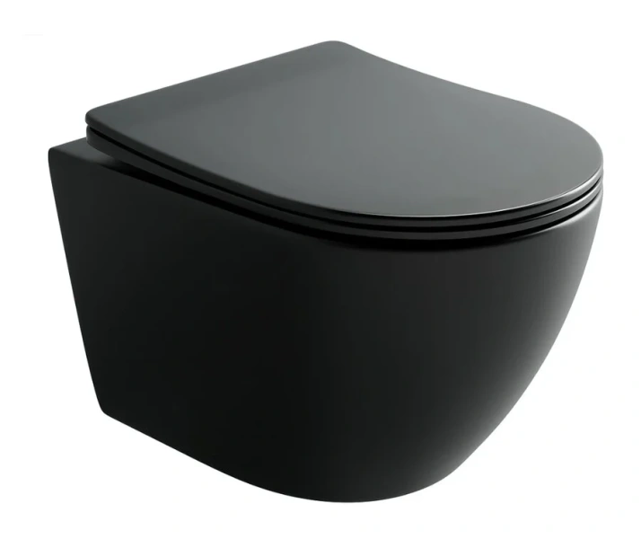 Унитаз подвесной Ceramica Nova Uno черный матовый CN11001TMB (детальная фотография)