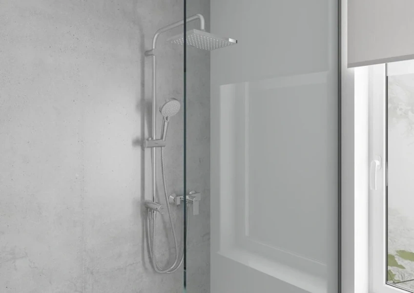 Душевая стойка Hansgrohe Vernis Shape хром 26282000 (детальная фотография), без излива