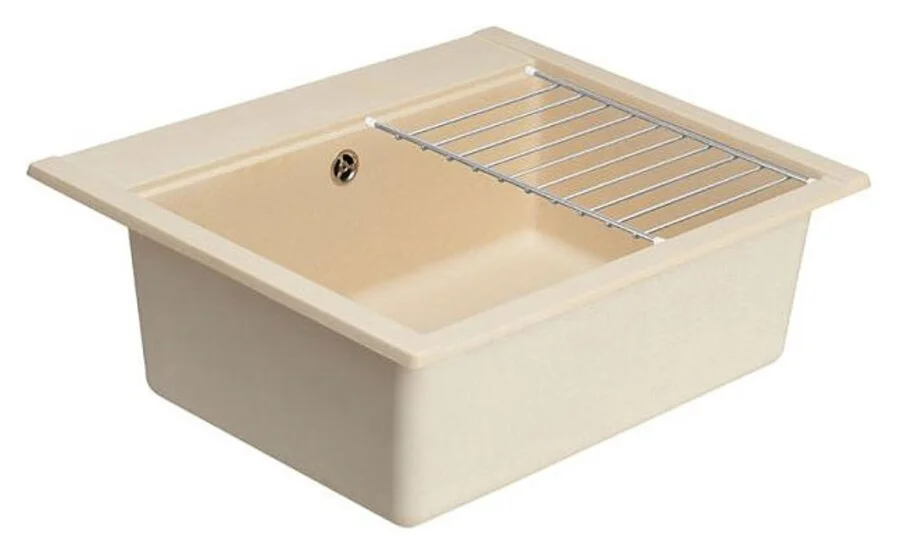 Мойка для кухни Акватон Делия 60 см шампань 1A715232LD290 (детальная фотография), прямоугольной формы