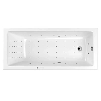 Ванна гидромассажная Whitecross Wave Nano, 170 х 75 см, увеличенная толщина акрила, усиленная армировка, белый/хром, 0101.170075.100.NANO.CR