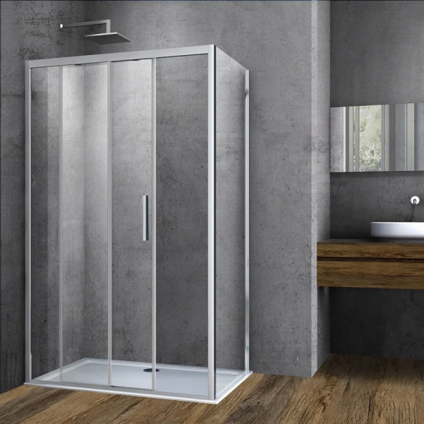 Душевой уголок Vincea Soft 100x80 см хром VSR-3SO8010CL (детальная фотография), хром