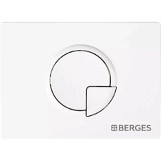 Клавиша смыва BERGES Novum R4 белая Soft Touch