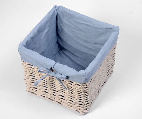 Корзина для белья WasserKRAFT Lopau плетеная WB-320-M (детальная фотография), белые index_1