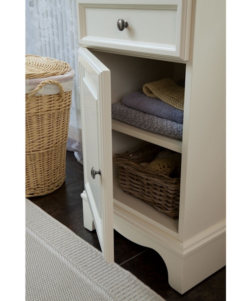 Пенал для ванной, петли слева, цвет слоновая кость матовый, фурнитура состареное серебро, La Beaute Michel CMI.Sx.AVO.O.CR (детальная фотография) index_2