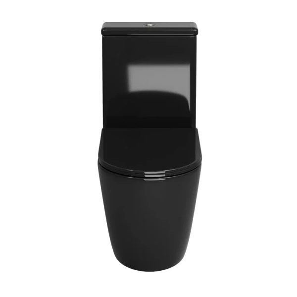 Унитаз компакт Grossman Color черный GR-4480BS (детальная фотография), с бачком