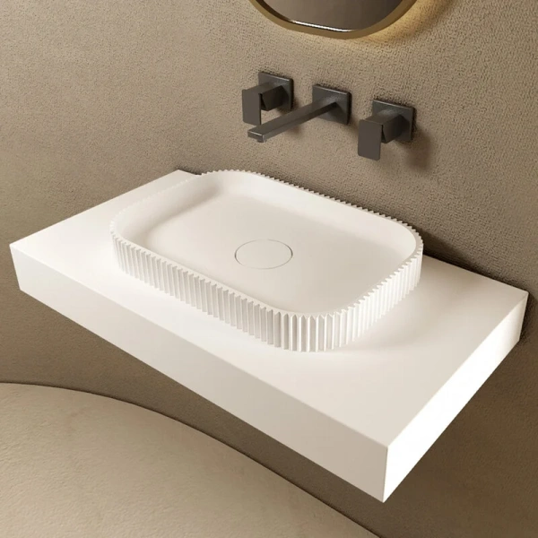 Раковина Abber Stein 50 см прямоугольная AS2602 (детальная фотография)