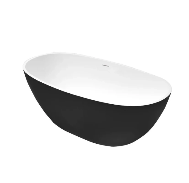 Ванна акриловая Grossman Classic 150x80 см черная матовая GR-2403MB (детальная фотография), акриловые