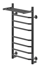 Полотенцесушитель электрический Ника WAY 80х40 см черный матовый