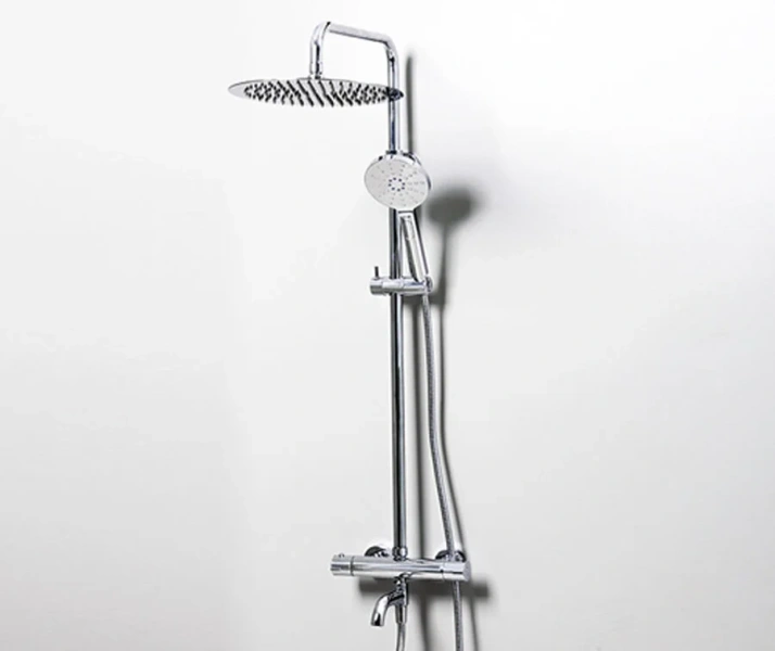 Душевая стойка WasserKRAFT с термостатическим смесителем A18801 (детальная фотография), с изливом