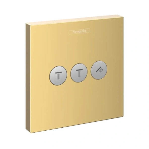 Переключатель потоков Hansgrohe ShowerSelect полированное золото 15764990 (детальная фотография)