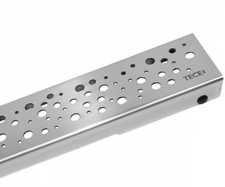 Решетка Tece TECEdrainline drops 120 см нержавеющая сталь глянец 601230 (детальная фотография)