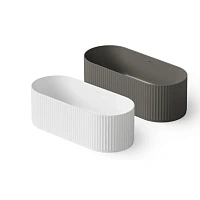 Ванна DEA Design Stripes DD8803 1700 18, 170 х 72 см, из искусственного камня, цвет белый матовый