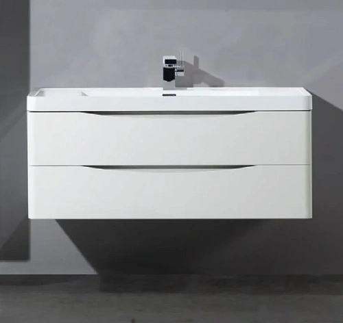 Тумба под раковину подвесная BelBagno Ancona-N 120 см bianco lucido - фото 1