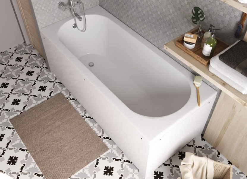 Ванна из литьевого мрамора Эстет Честер 180x80 см белая глянцевая ФР-00014428 (детальная фотография), 180x80 см