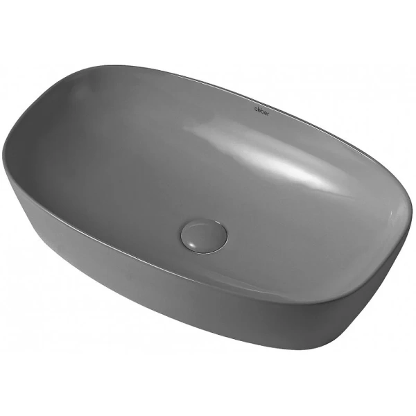 Раковина Abber Rechteck 60,5 см серая матовая AC2206MG (детальная фотография), накладные (на столешницу), пристенные