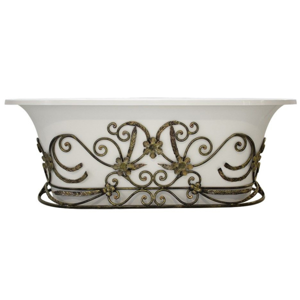 Кованая подставка для ванны Эстет Лион патина ФР-00001074 (детальная фотография), по запросу