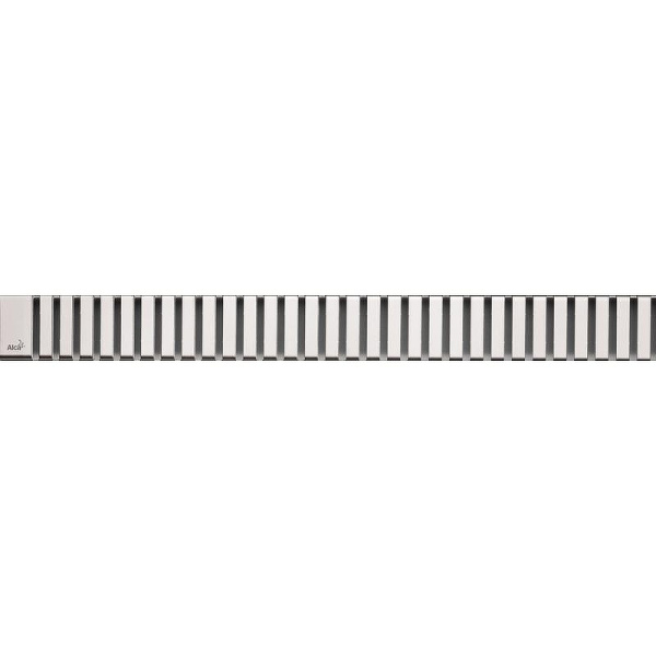Решетка Alcaplast 85 см нержавеющая сталь хром матовый LINE-850M (детальная фотография)