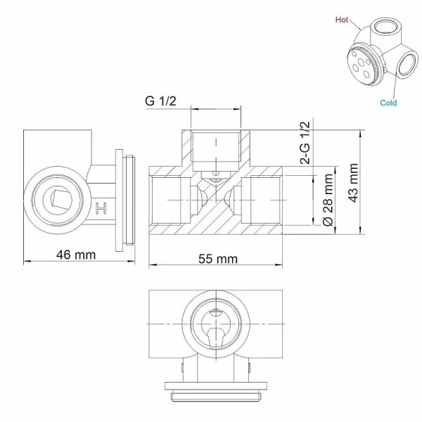 Смеситель для раковины WasserKRAFT Wiese черный Soft-touch A74543 (детальная фотография), современные, hi-tech