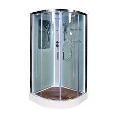 Душевая кабина Deto A 90х90 см с led подсветкой включаемой с помощью кнопки