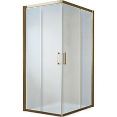 Душевой уголок профиль бронза стекло сатин Vegas-glass