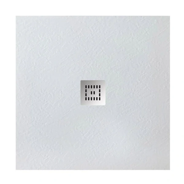 Душевой поддон BelBagno Uno 80x80 см с сифоном TRAY-MR-UNO-A-80-35-W-CR (детальная фотография)