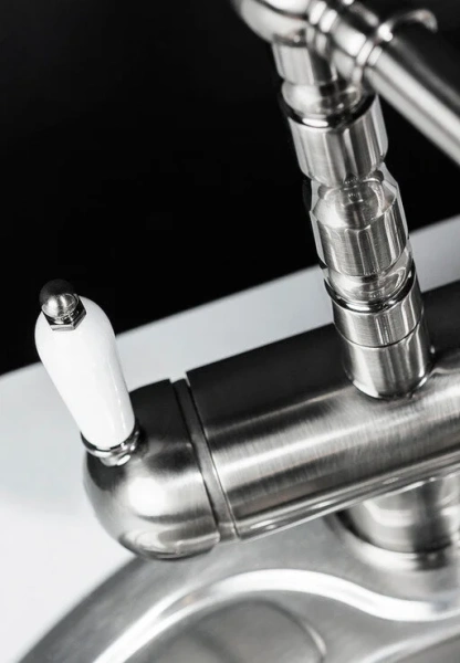 Смеситель для кухни Omoikiri Amagasaki-SI античное серебро 4994045 (детальная фотография), хром, матовый хром, другие