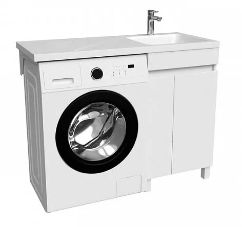 Тумба с раковиной напольная IDDIS Optima Home OPH12 120 см для стиральной машины (детальная фотография), окрашенные