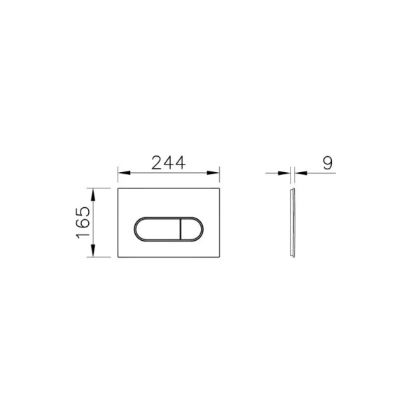 Клавиша смыва VitrA Root Round белая 740-2200 (детальная фотография), в наличии