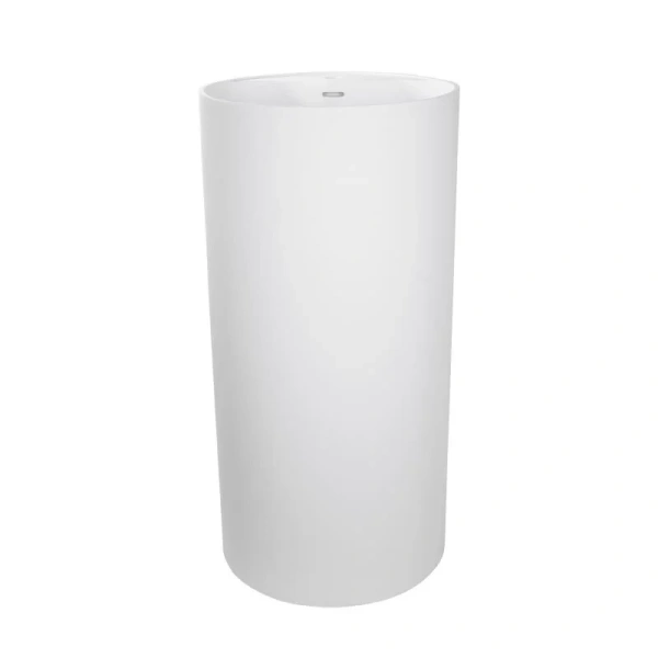 Раковина напольная Montebianco Pisa Rubinetto 45 см белая 11234 (детальная фотография), из камня