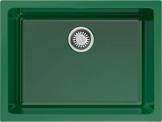 Мойка для кухни Omoikiri Okinoshima 61-U/I-RG Glossy 61 см royal green