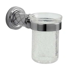 Стакан для ванной Boheme Murano декор белый