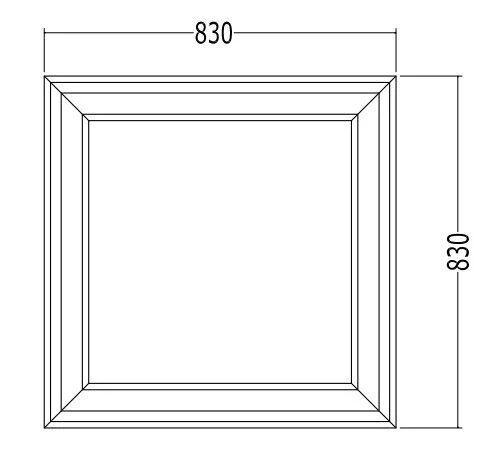Зеркало для ванной Devon&Devon Black Harold 2SRBLHAROLD (детальная фотография), по запросу