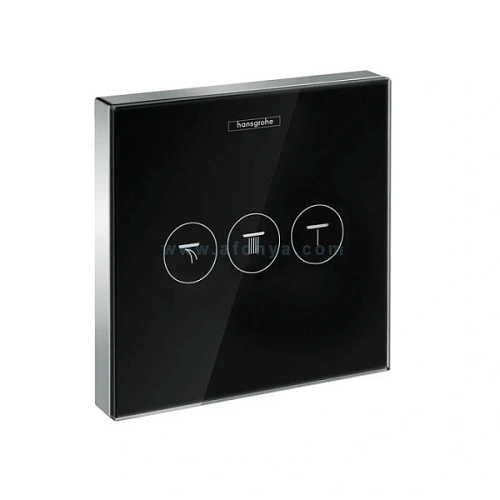 Переключатель потоков Hansgrohe ShowerSelect черный/хром - фото 1