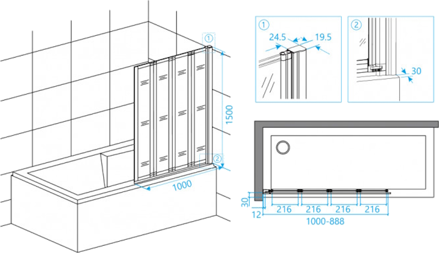 Схема (детальная фотография), хромированный профиль