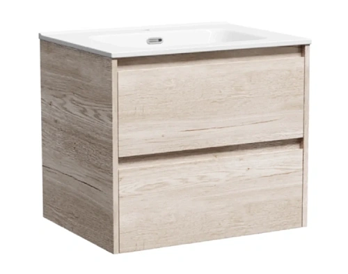 Тумба под раковину подвесная Sancos Libra 60 см дуб галифакс натуральный - фото 2