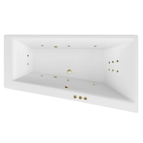Ванна гидромассажная Excellent Sfera Slim Smart 170 x 100 см, правая, белый/бронза, WAEX.SFP17S.SMART.BR (детальная фотография), акриловые