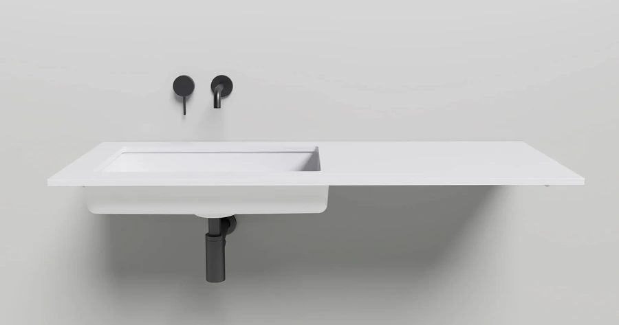 Раковина Salini Marea 14 60 см Solix белая матовая 1802214M (детальная фотография), белые