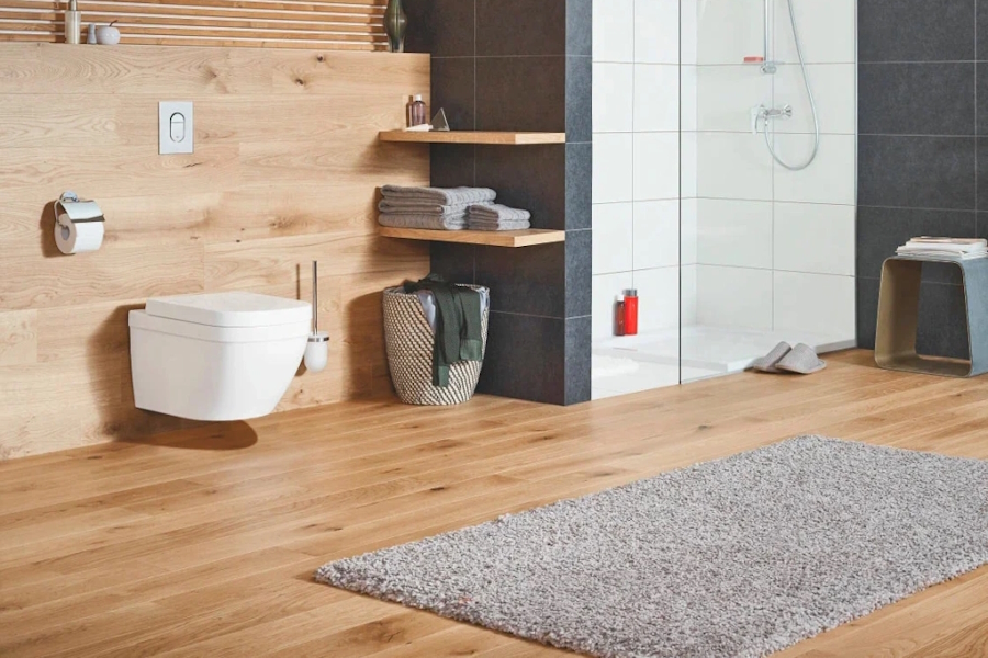 Унитаз подвесной Grohe Euro Ceramic с сиденьем 39554000 (детальная фотография), белые
