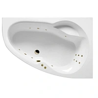 Ванна гидромассажная Excellent Newa Line 160 x 95 см, правая, белый/бронза, WAEX.NEP16.LINE.BR