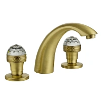 Смеситель для раковины Migliore Axo Swarovski бронза