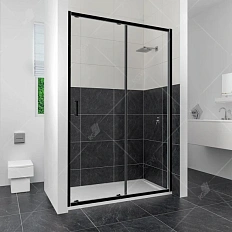 Душевая дверь в нишу RGW Classic CL-14B 140 см профиль черный