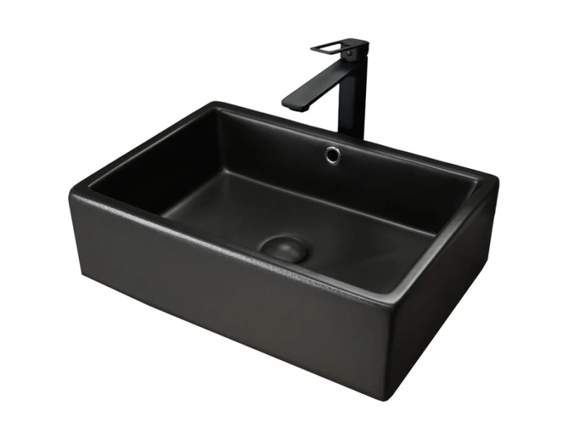 Раковина GID Geometrico N9129bg 51 см черная 53381 (детальная фотография)