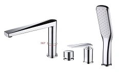 Смеситель для ванны Boheme Venturo рычажный