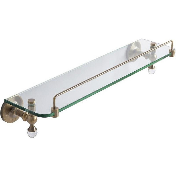 Полка для ванной Art&Max Antic Crystal AM-2682SJ (детальная фотография), классические, ретро, с кристаллами swarovski