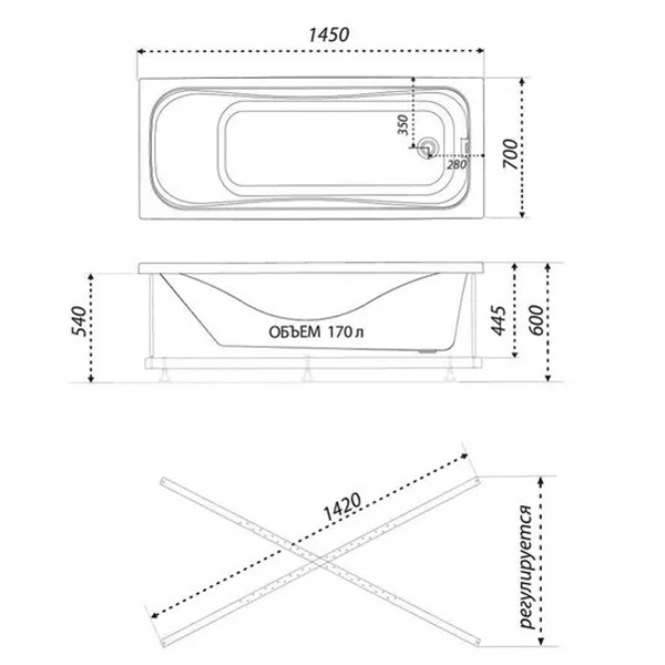 Схема (детальная фотография), 145x70 см